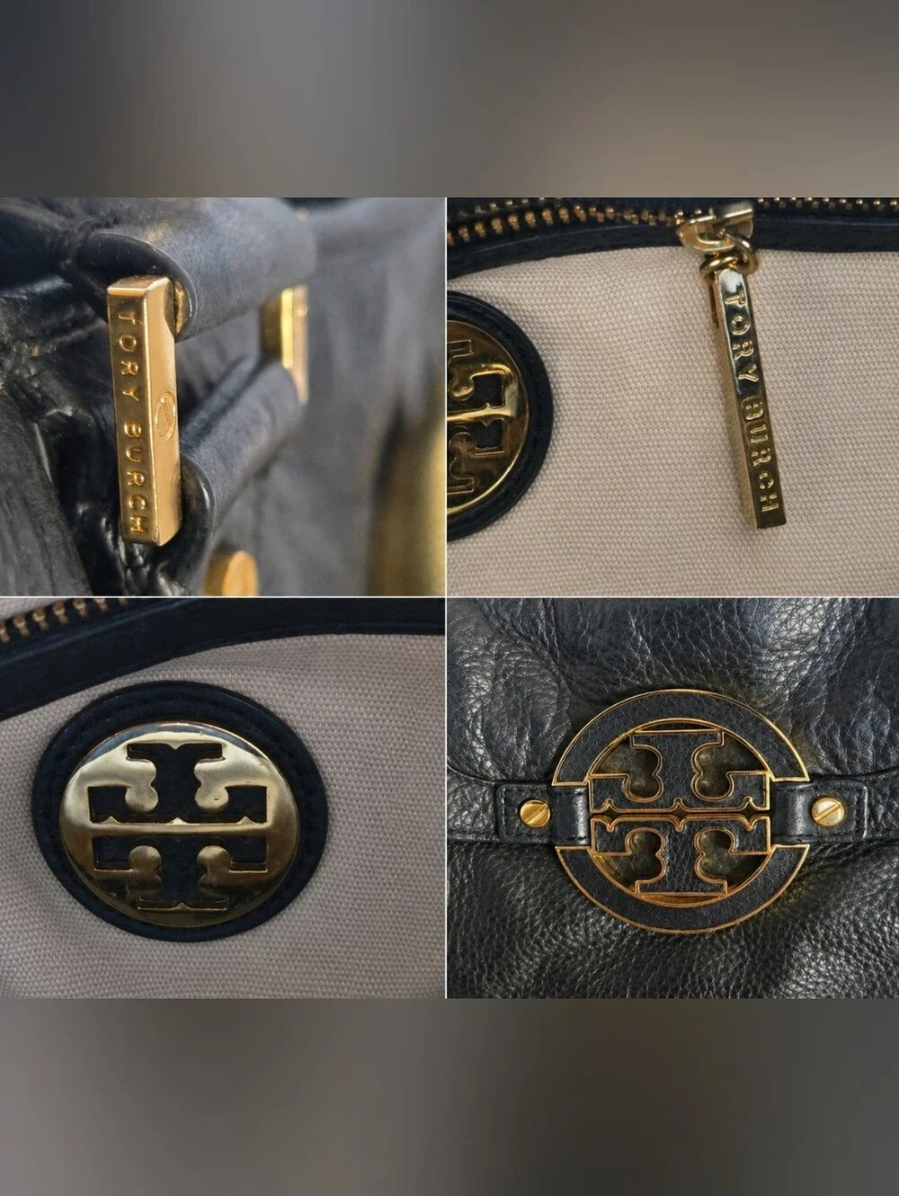 Women's Tory Burch Amanda Classic Hobo Black Pebbled Leather Crossbody Bag